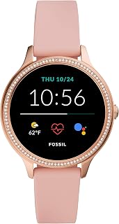 Women's Gen 5E 42mm Stainless Steel Touchscreen Smartwatch with Alexa, Speaker, Heart Rate, Activity Tracking and Smartphone Notifications