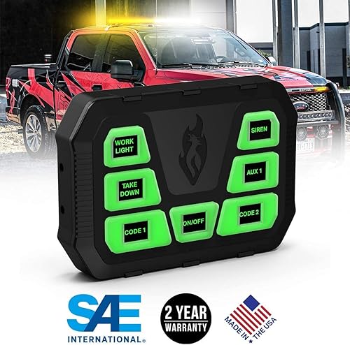 Miniatura 2 de Paquete de advertencia LED ámbar Feniex con controlador mini 4200