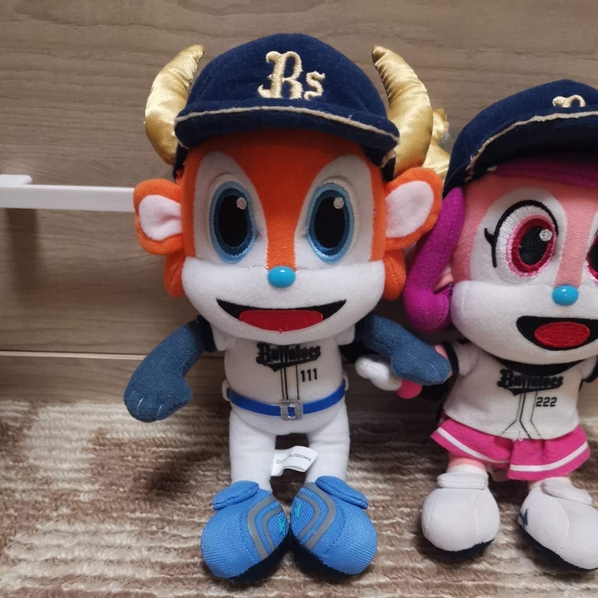 当店限定販売 ぬいぐるみ 中古 オリックスバファローズ ブル セット ベル B085wvc28x