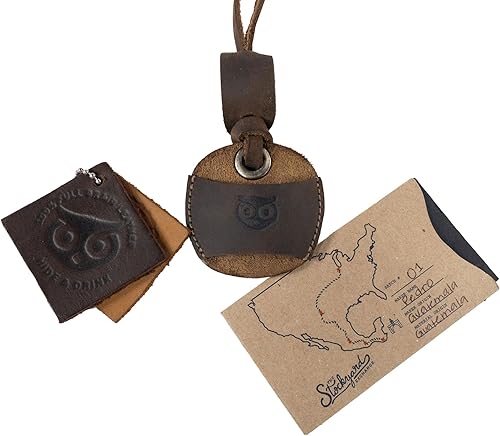 Miniatura 7 de Hide & Drink, Soporte para lentes para hombres y mujeres, estuche para bolígrafos y lentes de sol, cuero de grano completo, correa para el cuello