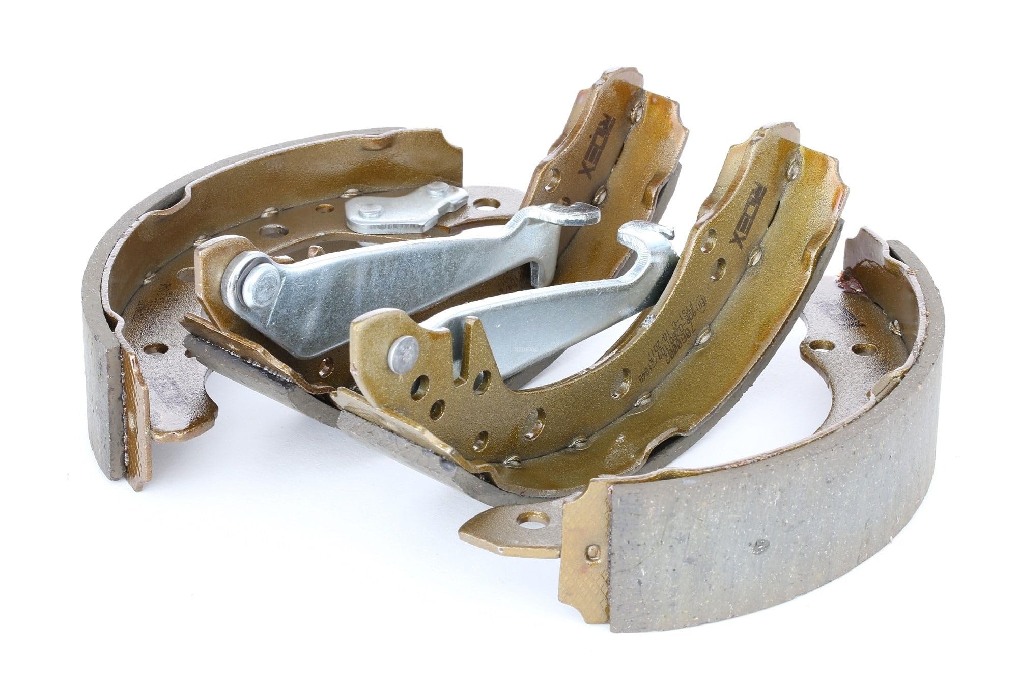 RIDEX 3859B0504 Bremsenset Trommelbremse Bremsbacken Satz mit Zubehör mit Handbremshebel Hinten Kompatibel mit VW POLO 9N Fox Schrägheck 5Z1, 5Z3, 5Z4 Polo Limousine 9A4, 9A2, 9N2, 9A6, SEAT, AUDI