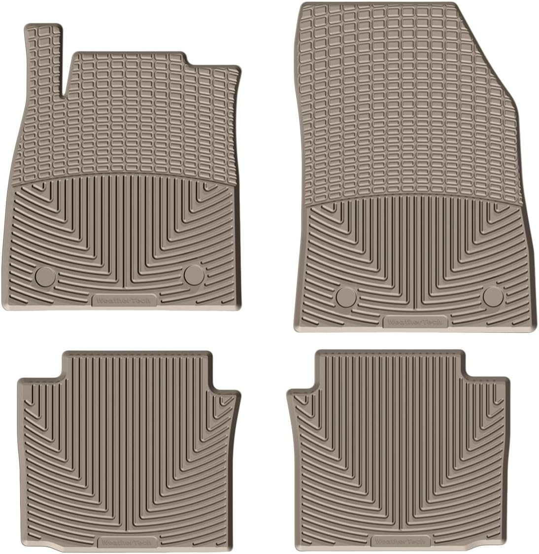 WeatherTech All-Weather Floor Mats for Chevrolet Impala - 1st & 2nd Row (Black)