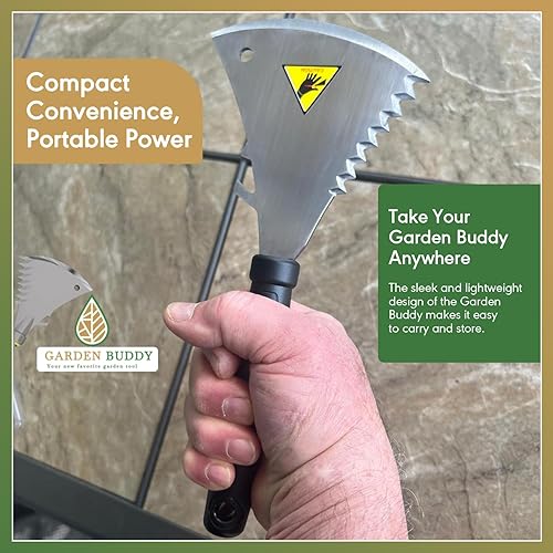 Miniatura 6 de Herramienta de jardín - Herramienta de patio - Cuidado del césped - Diseño único - Multifuncional - Herramienta de jardín manual - Cortar, labrar,