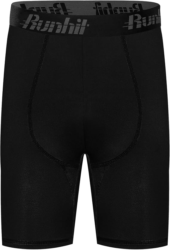 Runhit Youth Boys' Compression Shorts,Boys Performance Athletic Base Layers Underwear Sports Shorts