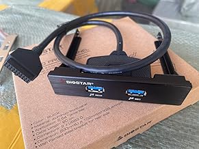 foxaa Biostar USB 3.0 Front Panel Cable Bracket (with Back Panel Bracket) for PC 3.5" Floppy Bay
