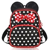 Voikukka Cute Little Girls Mini Backpack Kid Mini Mouse Backpacks for Toddler Girl Book Bag Small Kids Backpack Preschool Toddler Bookbag Children Travel Daycare Bag Child Backpack