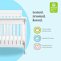 Vista 4 de DaVinci Kalani, cuna convertible 4 en 1 en color blanco, con certificado Greenguard Gold