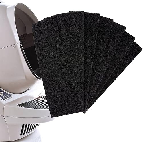 Paquete de 8 filtros de carbono compatibles con robot de basura, 3 filtros de repuesto para toda la basura más gruesa que se mantiene más fresca y