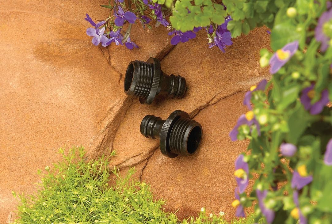 Orbit 10-Pack (20 Total Pieces) Plastic Male Thread Hose Quick Connect Parts, Fast Release - 58101N