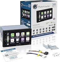 Vista 7 de Planet Audio P9900CPA - Reproductor multimedia Apple / Android Auto de doble DIN para automóvil, con pantalla táctil LCD de 6.75 pulgadas