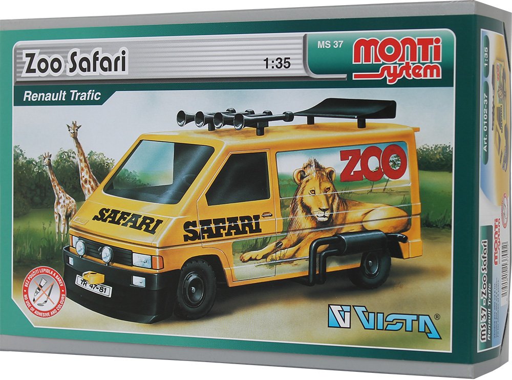 Vista Vista0102-37 MS 37-Zoo Safari Construction Set, Multi Color