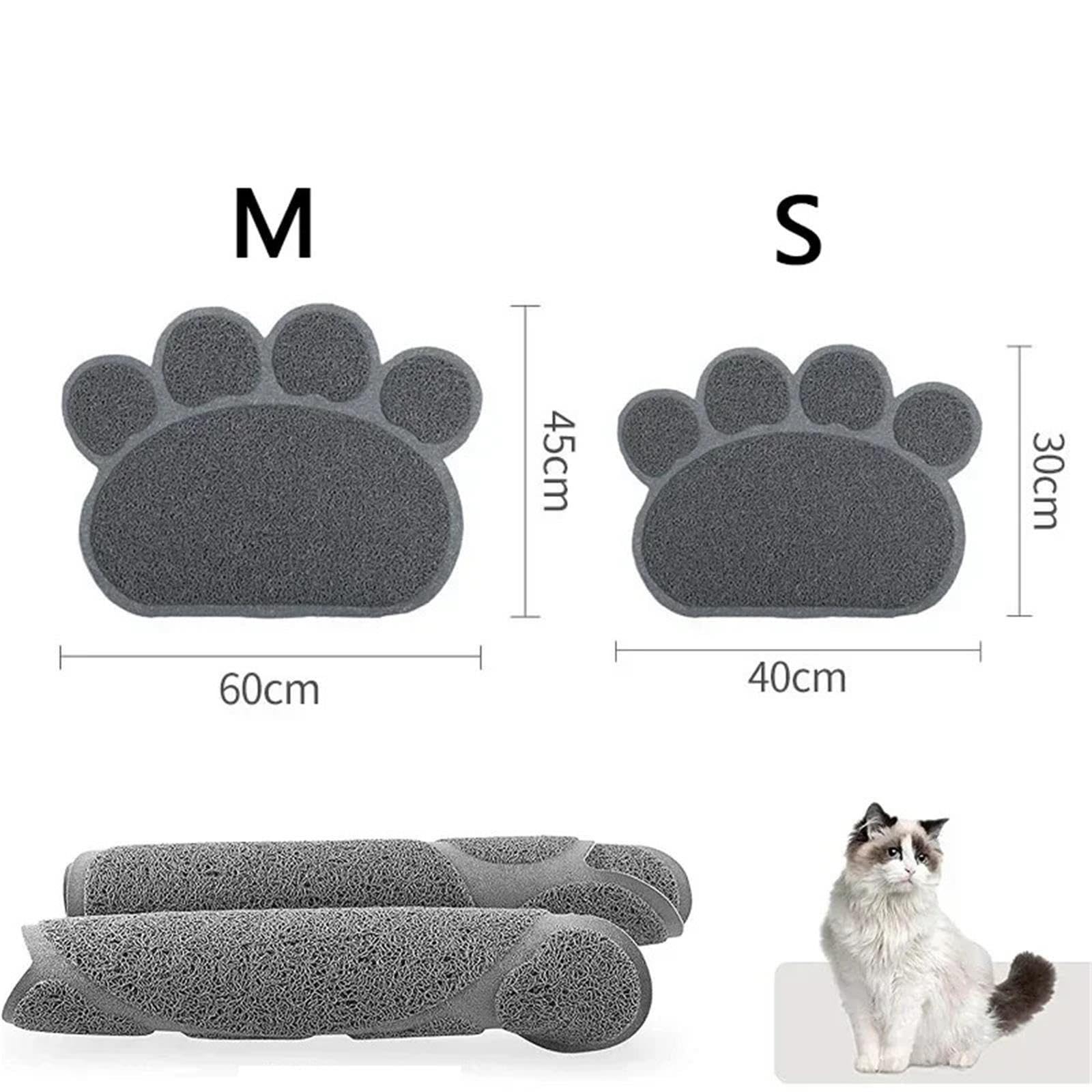 Katzenstreumatte Katzenstreumatte aus PVC mit Pfotenabdruck