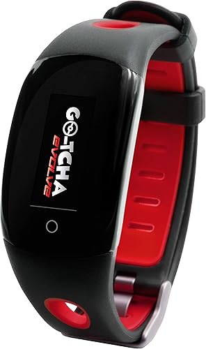 Go-tcha Evolve - Reloj de pulsera LED para Pokemon Go con captura automática y giro automático, color negro y rojo
