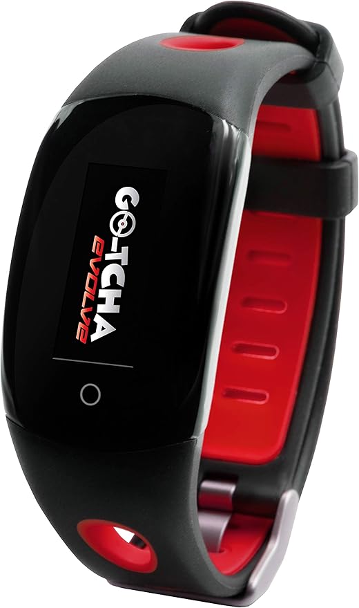 Go-tcha Evolve LED-Touch Wristband Watch for Pokemon Go with Auto Catch and Auto Spin - Black/Red