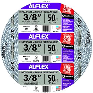 Southwire Fo3750050m Aluminum Flex Conduit, 3/8" X 50'