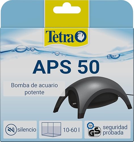 Tetra APS 50 Bomba de acuario 10 - 60 L, silenciosa y con aireadores potentes, antracita