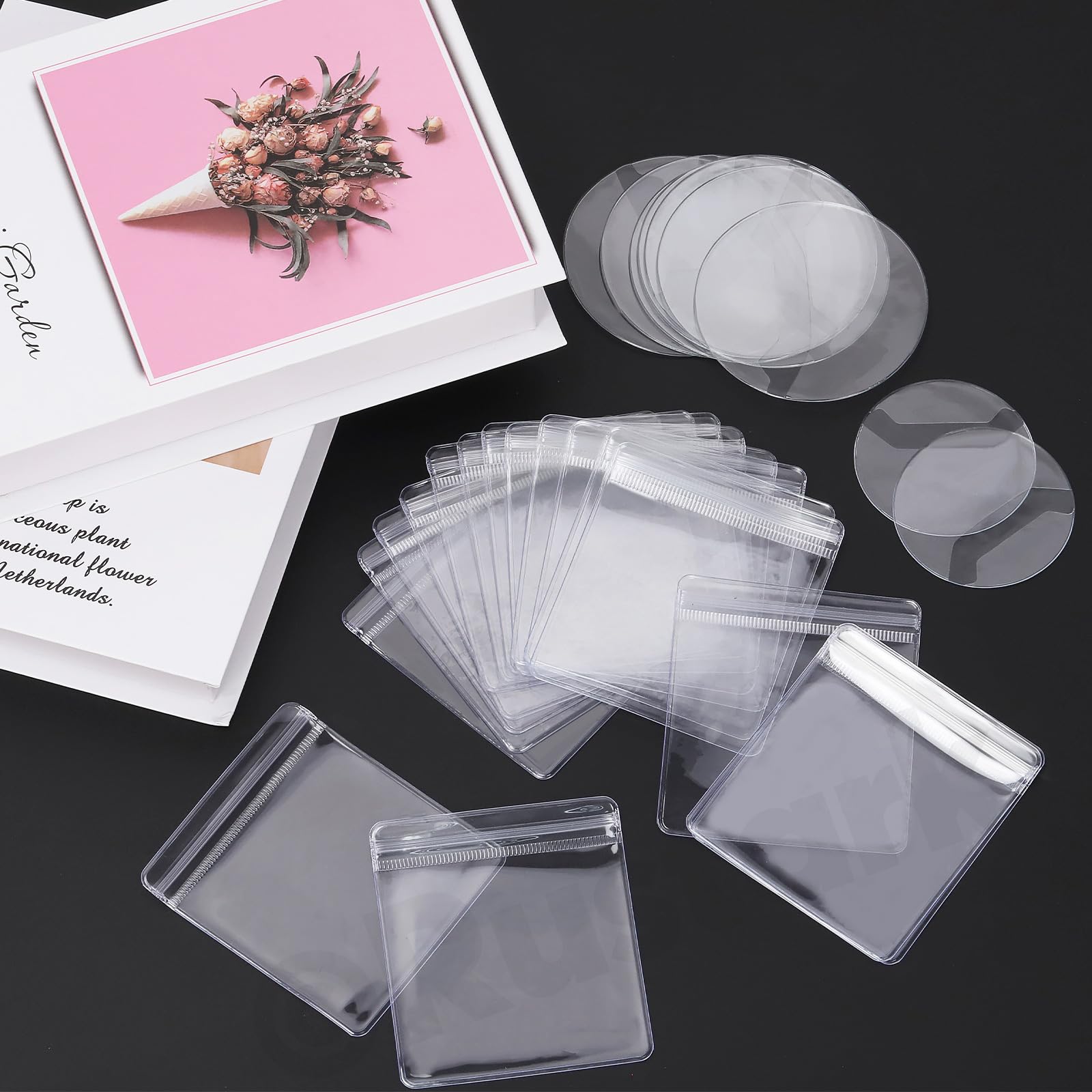 Autoadesivo Chiudibile Imballaggio Film Cellophane Polipropilene Chiusura Adesiva Sacchetto Cellophane Autoadesivo Trasparente Cellophane Borse (4 misure)