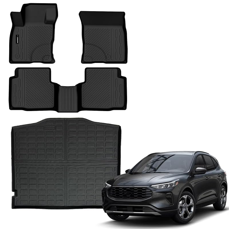 Kit de Tapetes Automotivos e Tapete de Porta-Malas AUXKO para Ford Escape 2020–2026 a gasolina, TPE, 4 peças