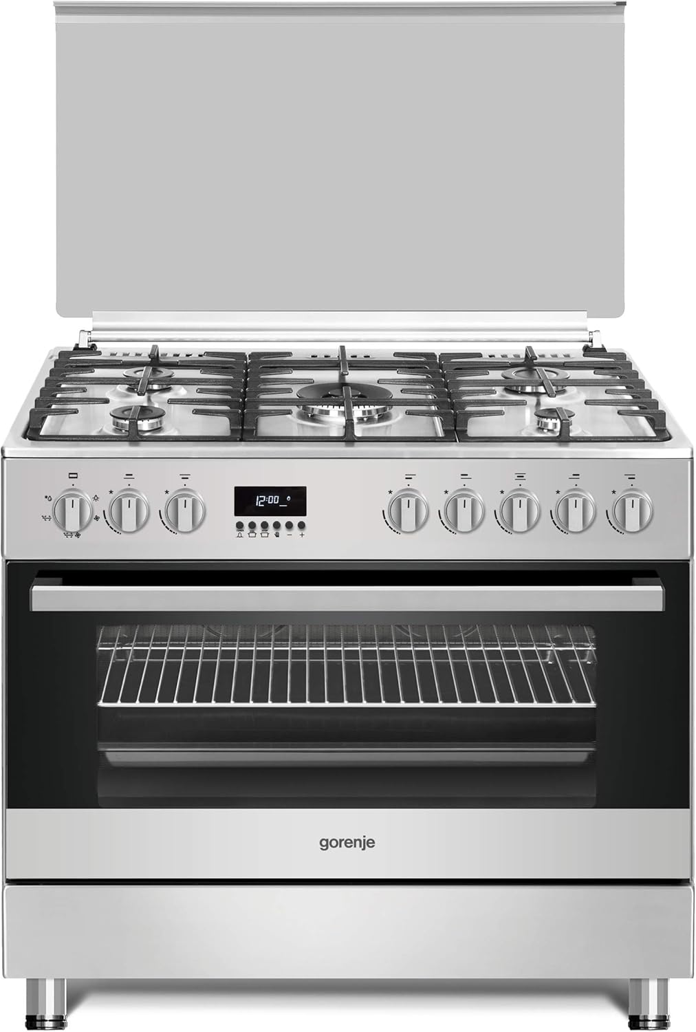 Gorenje Gi9321X 90 cm Freestanding Gas Cooker, 105 Liters Multifunction