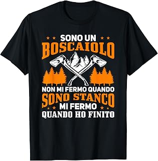 Divertente Taglialegna Motosega Boscaioli Lavorano Duro Maglietta