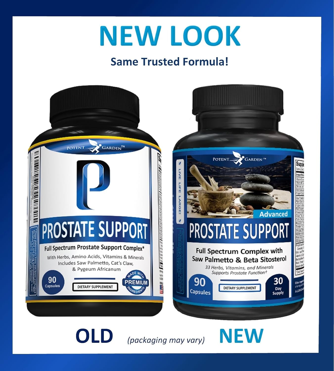 Potent Garden Prostate Support 33 Herbs Including Beta Sitosterol, Pygeum and Saw Palmetto for Men Prostate Health Supplements for Men, 90 Caps - Image 7
