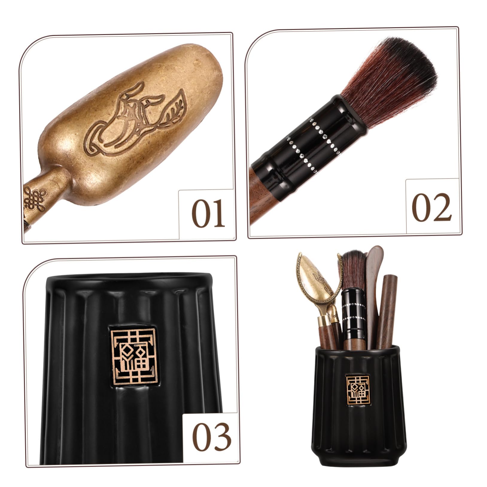 SOLUSTRE 2sätze Chinesischen Teezeremonie-utensilien Teiliges Gongfu Tee-Set Für Matcha Und Traditionelle Teezubereitung Perfektes Für Teeliebhaber