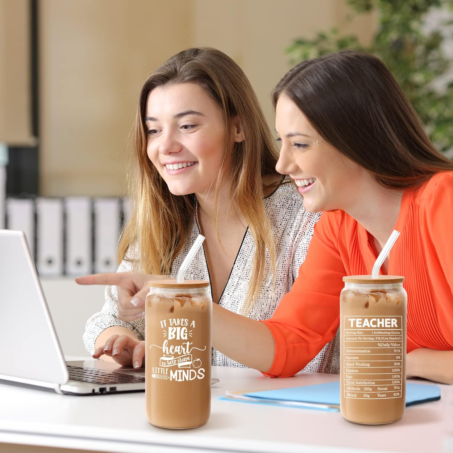 Teacher Appreciation Gifts, Gifts for Teachers Women Men, Best Teacher Gift, Unique Thank You Teachers Gift Mothers Day Christmas from Students - 16oz Glass Cup - Image 3