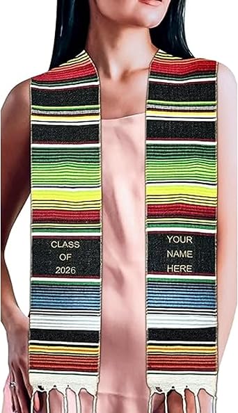 personalized Graduation Sash Black Girl Magic Class of 2026- Custom Kente Graduation Stole of 2026