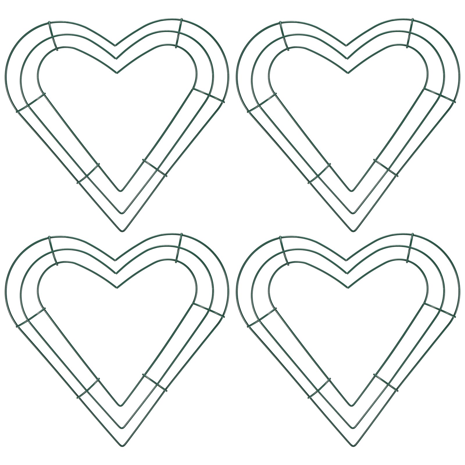 Aros para macramé PATIKIL en corazón que evitan la deformación del atrapasueños