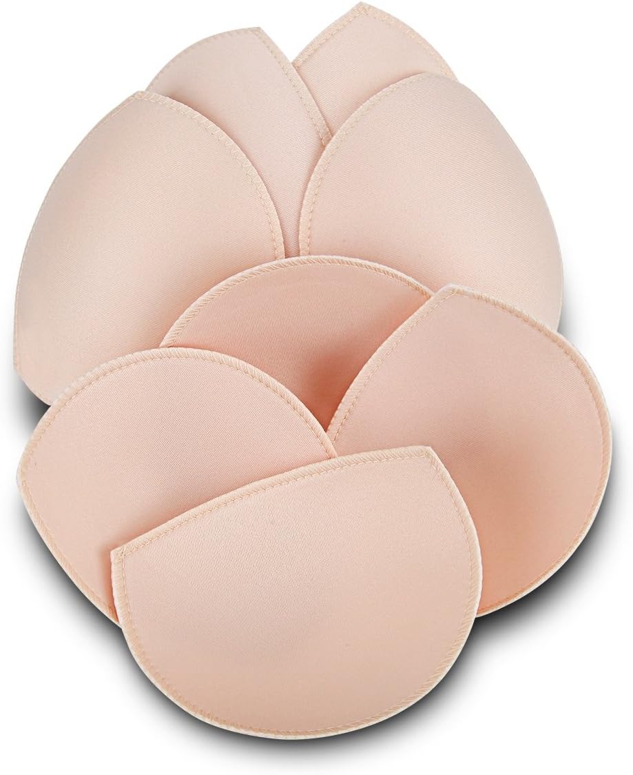 Women's Cotton Wired Modern Sports Bra (Pack of 4) (4 Skin TRNGL (12 NO)_Beige Semicircle