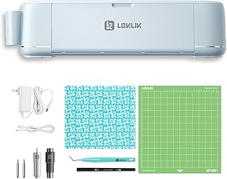LOKLIK iCraft Die Cutting Machines – Vinyl Cutter Machine for Precision Crafting, Cuts 100+ Materials Including Paper, Vinyl & Leather up to 2mm Thickness - Craft Tool for Graphic Design Application