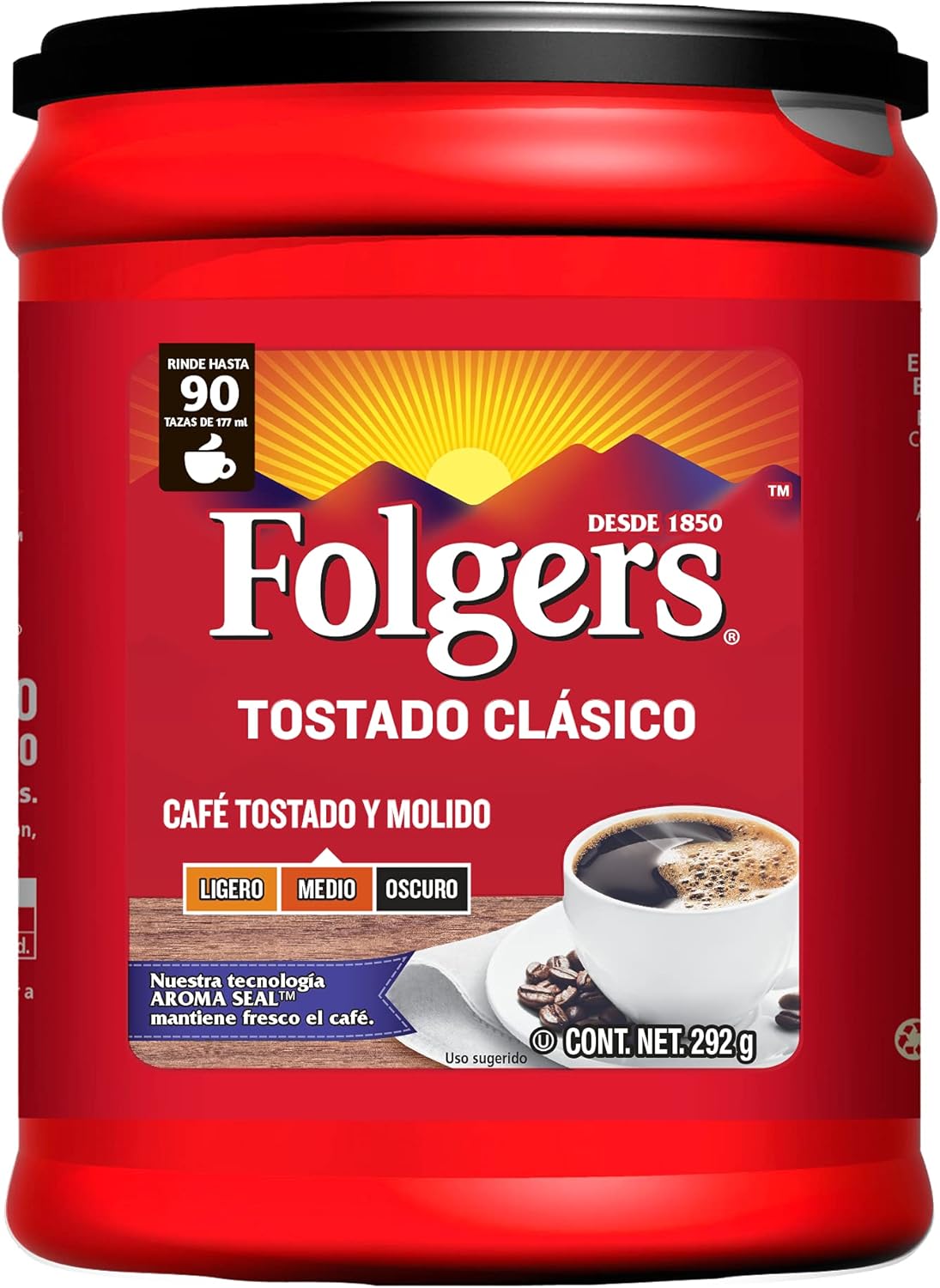 Folgers CAFÉ TOSTADO CLASICO 292g, 292 gramos