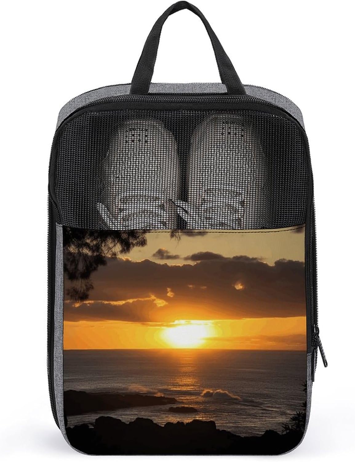 Shoe Bag, Sunset Hawaii Beach Printed Shoe Bag,storage Hanging Shoe Bag,bath Towel Storage Bag