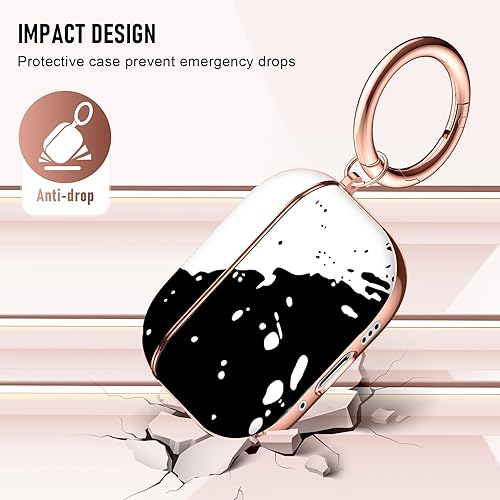 Miniatura 5 de Maxjoy Funda para AirPods Pro 2, funda protectora dura única a prueba de golpes para Airpod Pro de 2ª generación con llavero compatible con Apple