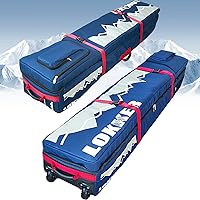 Vista 16 de D900 - Bolsa acolchada de snowboard con ruedas para viajes aéreos, impermeable de 71 pulgadas, gran capacidad para esquís/tablas de snowboard