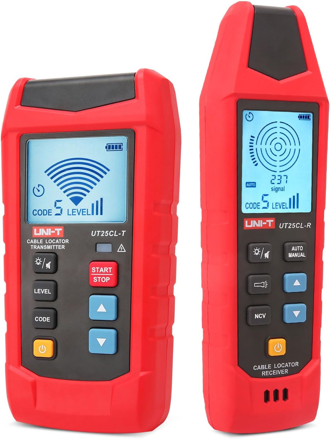 UNI-T AC/DC Advanced Circuit Tracer and Breaker Finder Kit, Wire Tracer Electrical in Wall Underground Short Open Detection 8V-480V Voltage Measurement 8 Languages(UT25CL)