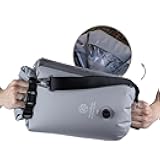 Washbag Portable Washing Machine - 15L Fully Waterproof Dry Bag - Lightweight Compact Nylon Washing Machine - Portable Manual Clothes Washer Laundry Bag (Gray)