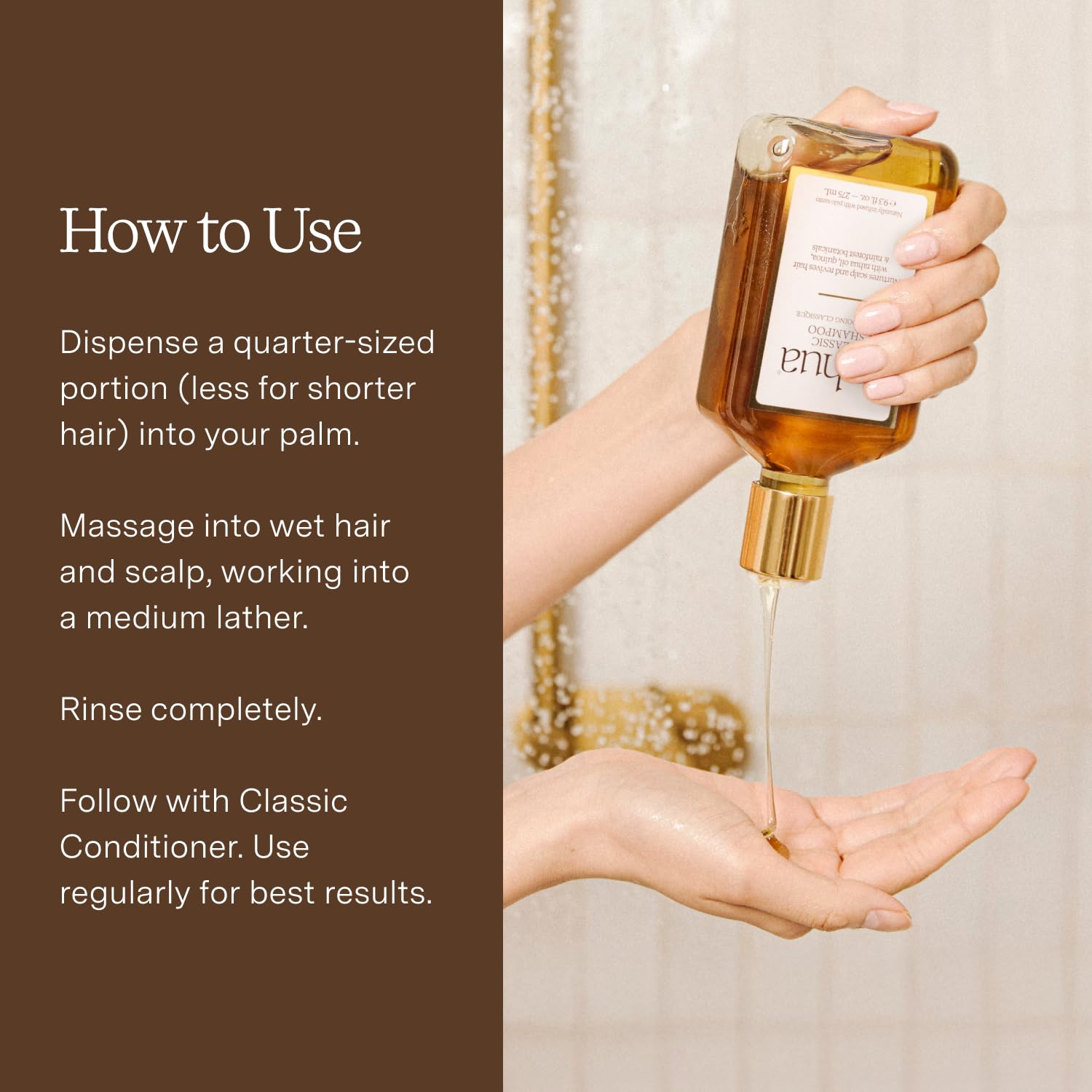 Rahua Classic Organic Shampoo for All Hair Types, 9.3 fl oz