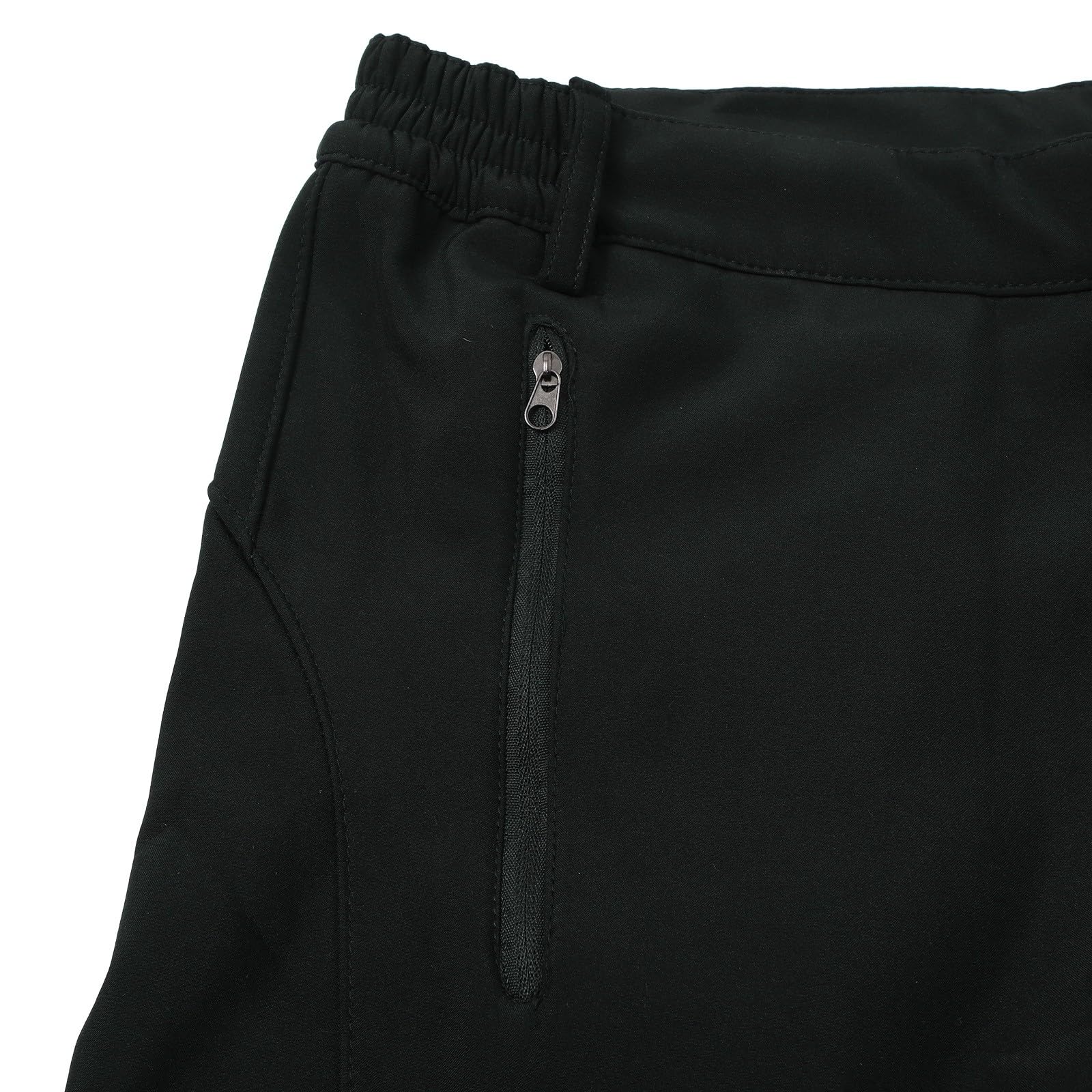 Pantalones de lluvia impermeables con forro polar para mujer, senderismo, pesca, elásticos, cintura alta