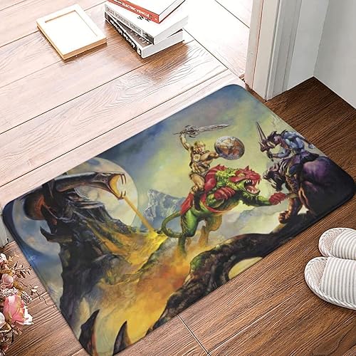 Alfombra de baño He-Man and Master of the Universe Derrota Enemy Home Decor Durable Welcome Front Door Mats Alfombras Alfombras de Entrada Alfombra
