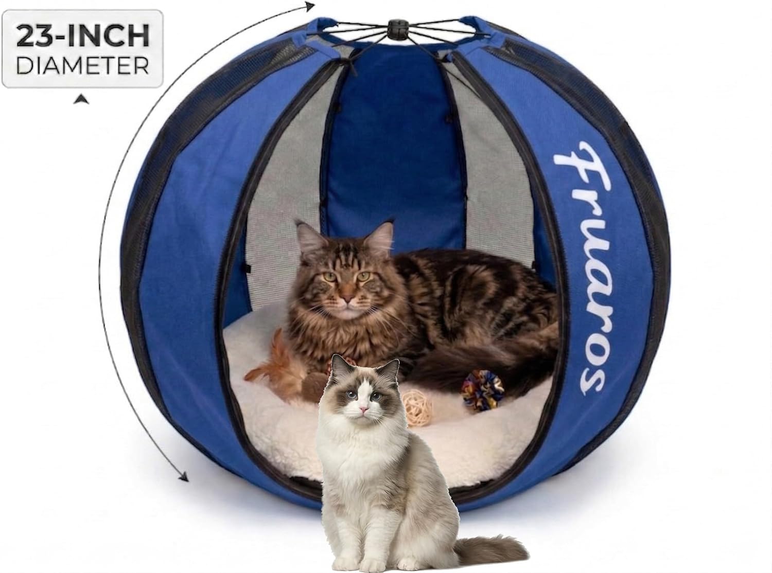 Outdoor Cat Exercise Ball, Breathable Interactive Rolling Toy for Indoor & Outdoor Play, Durable Lightweight Cat Play Ball for Exercise & Enrichment, 5 Colors