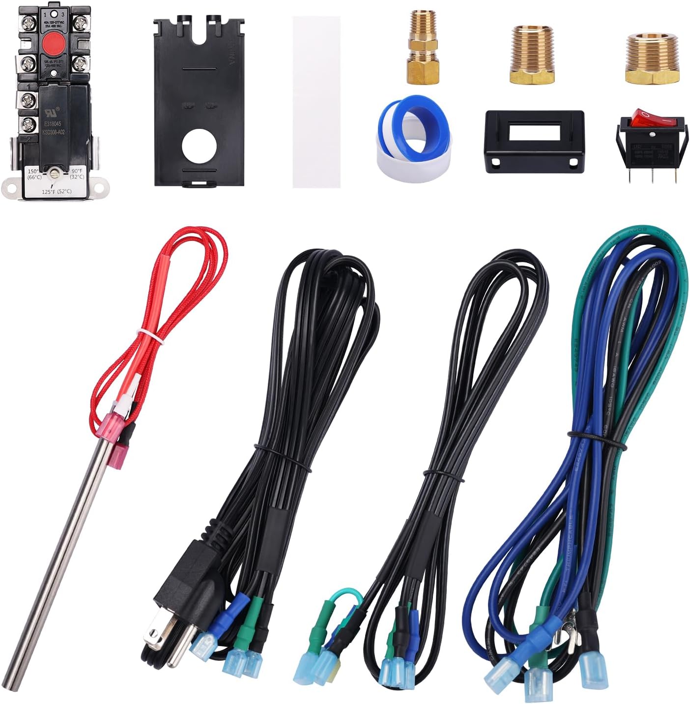 RVGUARD RV Water Heater Electric Conversion Kit, 6 Gallon, Converts RV LP Gas Water Heater to 120V Electricity, Conserve Propane, Compatible with Suburban, Atwood, American, More-Flo Water Heaters