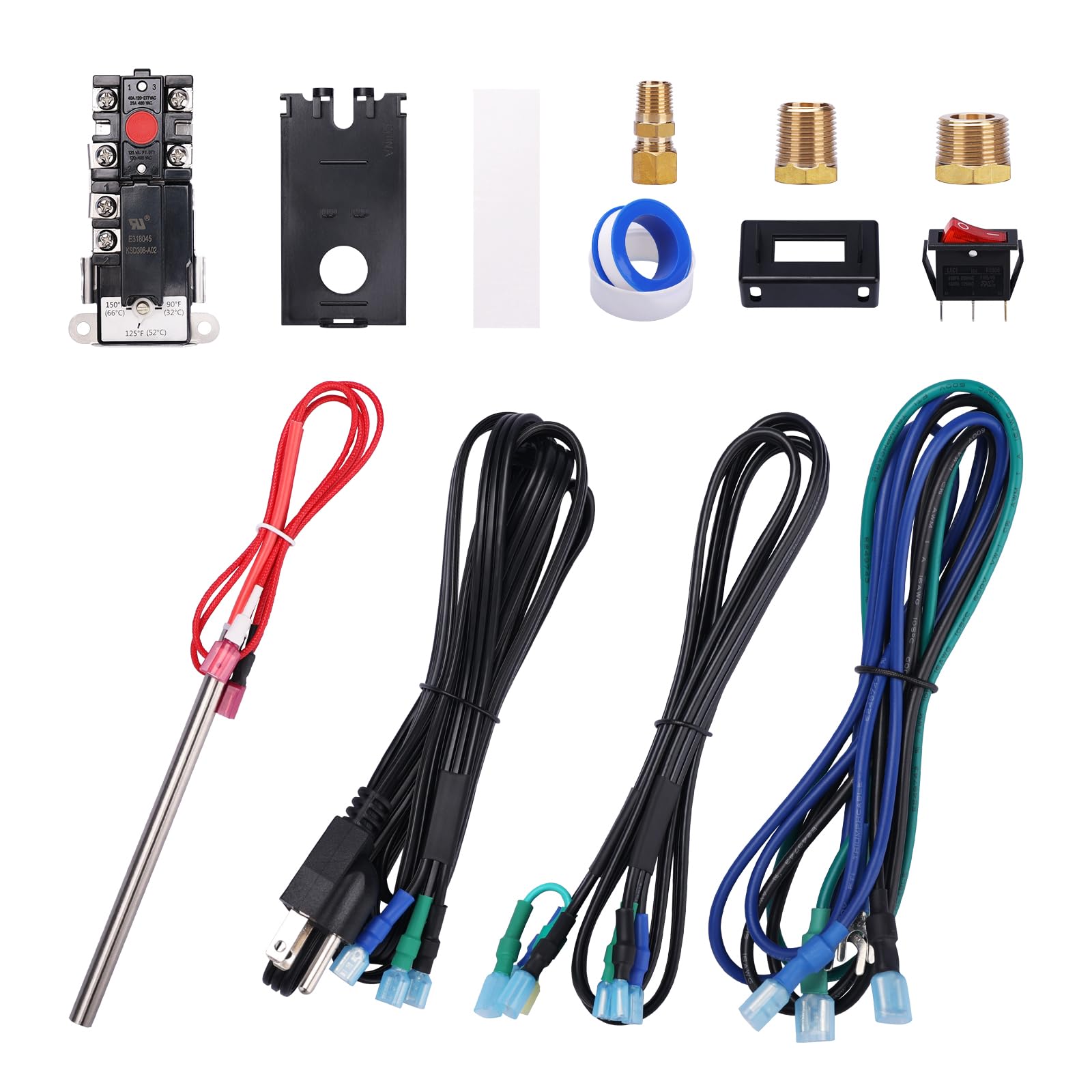 RVGUARD RV Water Heater Electric Conversion Kit, 6 Gallon, Converts RV LP Gas Water Heater to 120V Electricity, Conserve Propane, Compatible with Suburban, Atwood, American, More-Flo Water Heaters