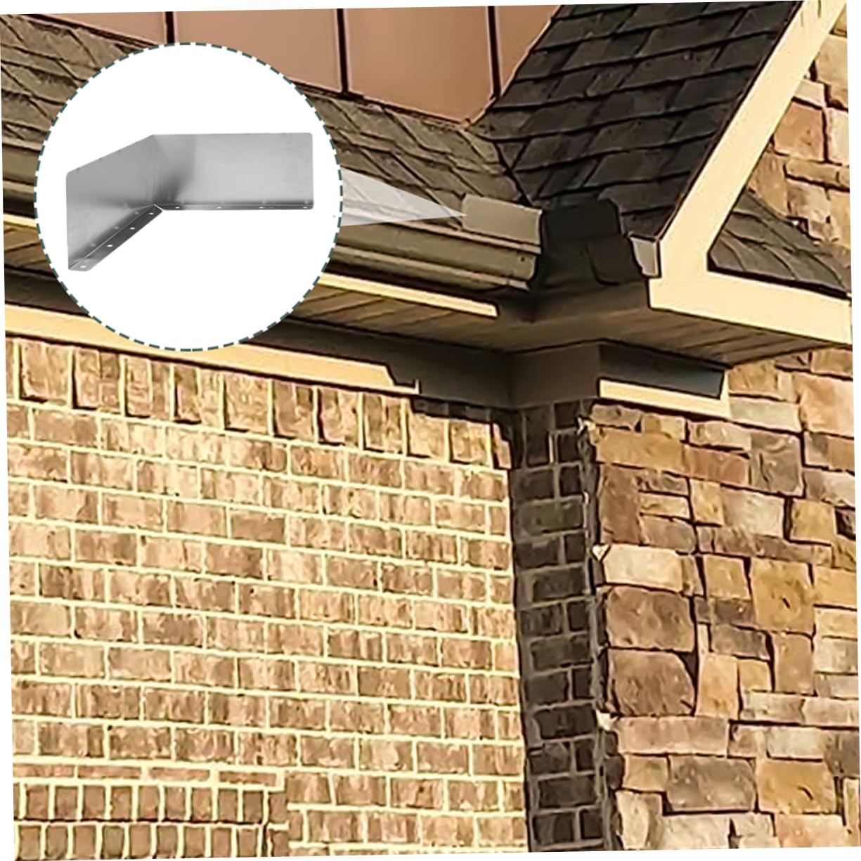 Aluminum Roof Rain Diverter Gutter Guards Mesh for Roof Rainwater Gutter Protection