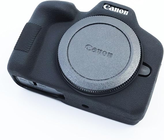 PCTC Silicone Case for Canon EOS R50, Anti-Scratch Camera Case (Black)