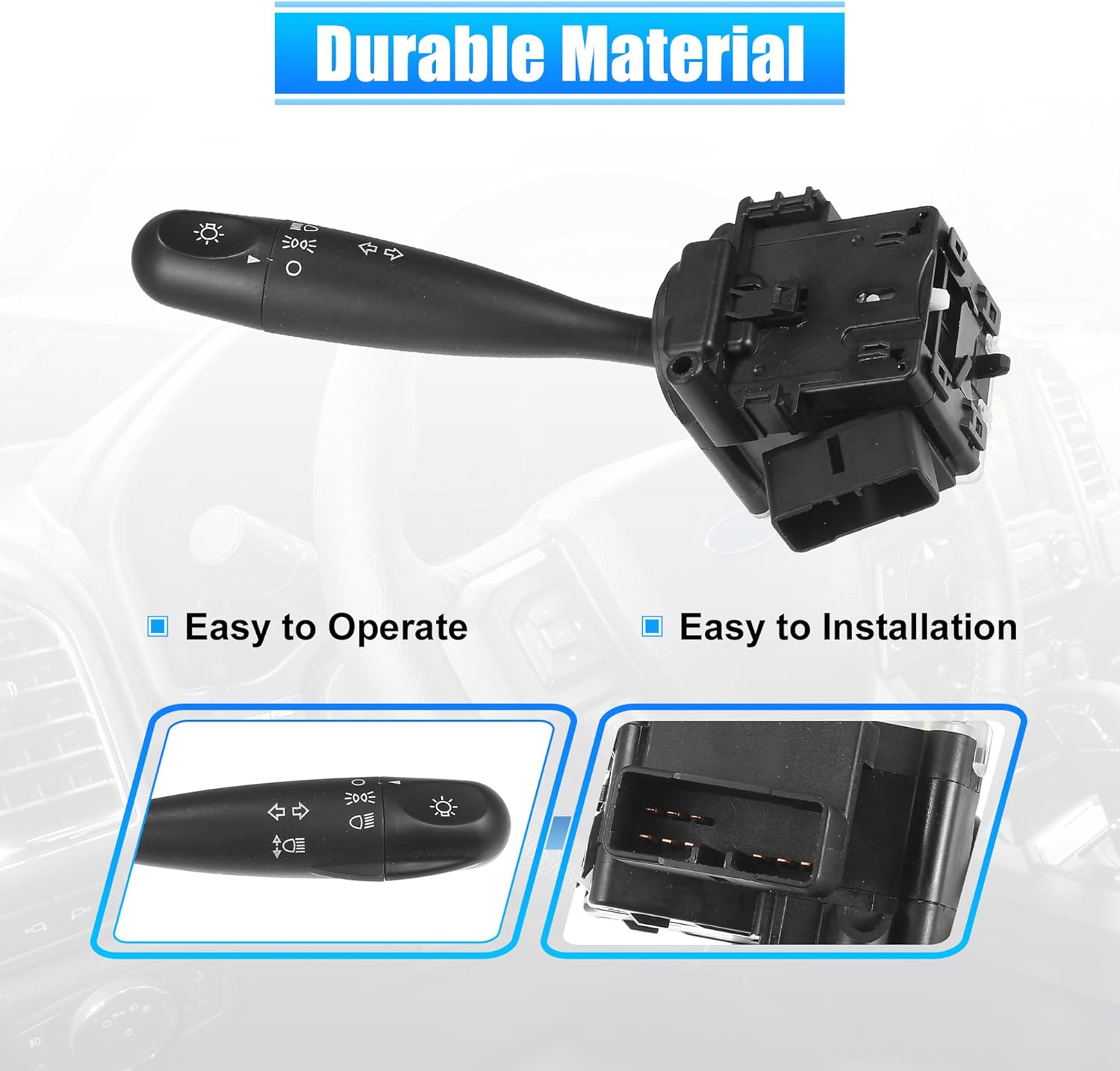 X AUTOHAUX Multifunction Switch Turn Signal Switch Windshield Wiper Washer Combination Switch Car Turn Signal Lever Switch for Hyundai I10 2008-2017