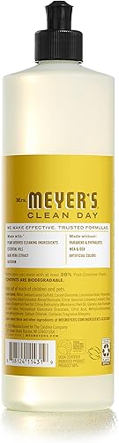 Miniatura 33 de Mrs. Meyer's Clean Day - Detergente líquido para platos, aroma a campanillas azules, fórmula biodegradable, paquete de 3 unidades, 16 fl oz