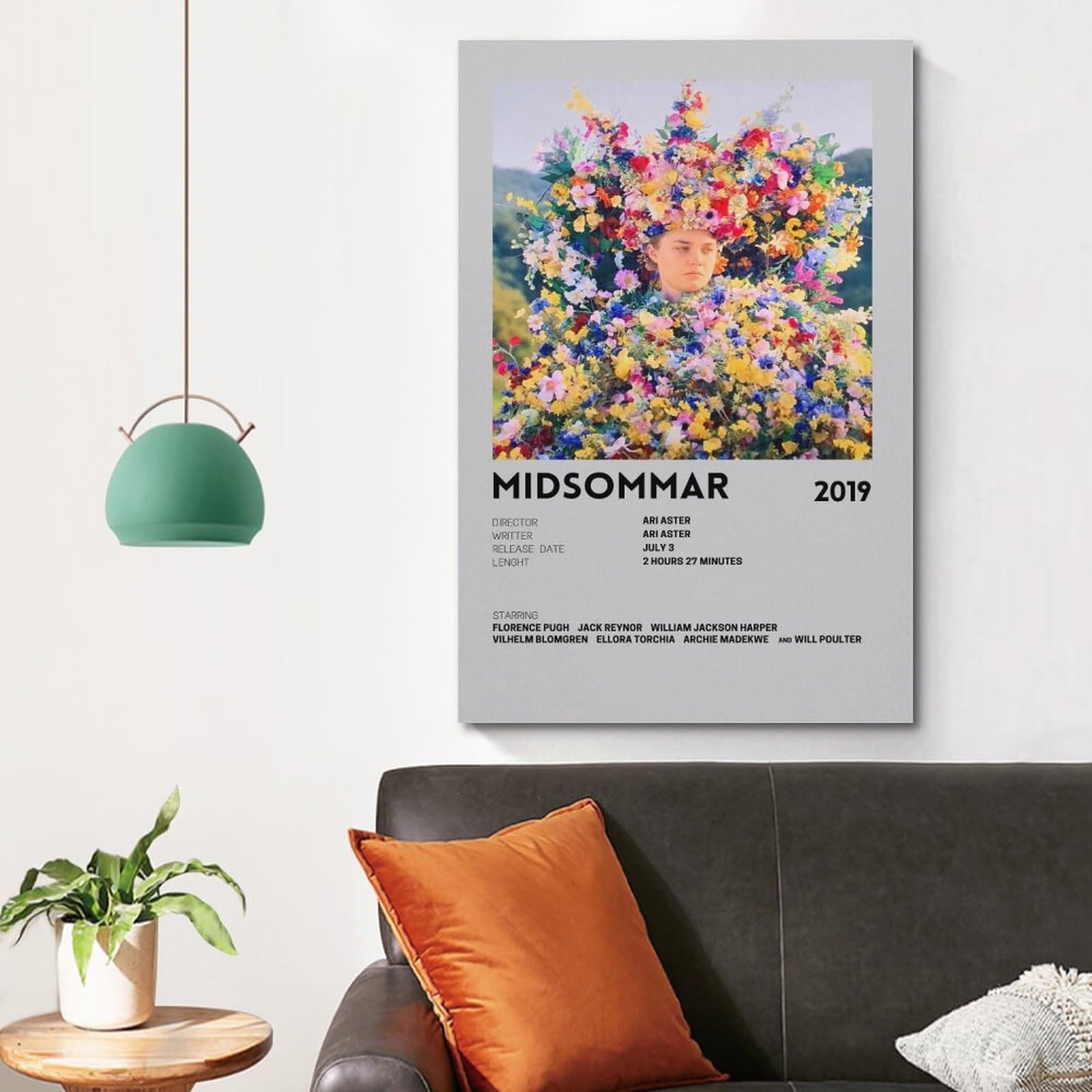 Poster Midsommar Su Tela, Set Da 6 Stampe Vintage Estetiche Per Parete, Arredamento Casa Senza Cornice 30x45 Cm, Stile Nordico