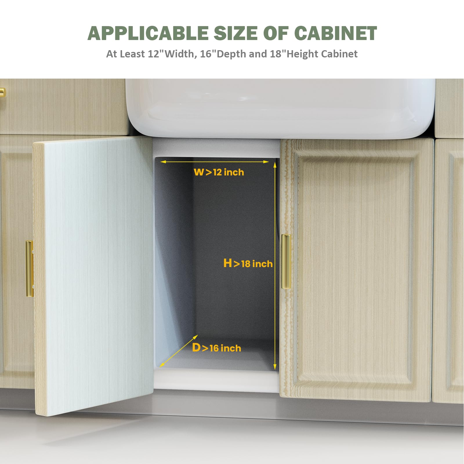 Aoresac Organizador Cocina 2 Paquete Deslizantes 2 Niveles para Debajo del Fregadero, Extraíble Estante Almacenamiento, Forma de L (Blanco)