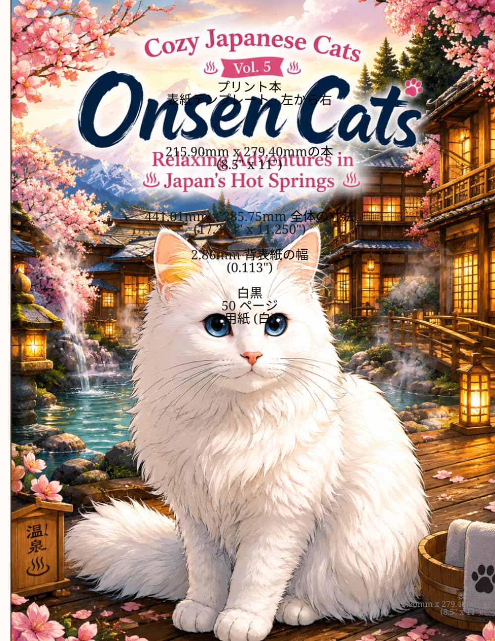 Cozy Japanese Cats Vol.5 Onsen Cats Relaxing Adventures in Japan's Hot Springs: Relaxing Adventures in Japan's Hot Springs